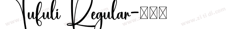 Tufuli Regular字体转换